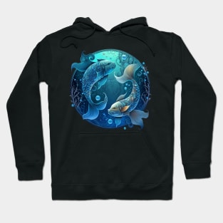 Pisces The Fish Zodiac Star Sign Hoodie